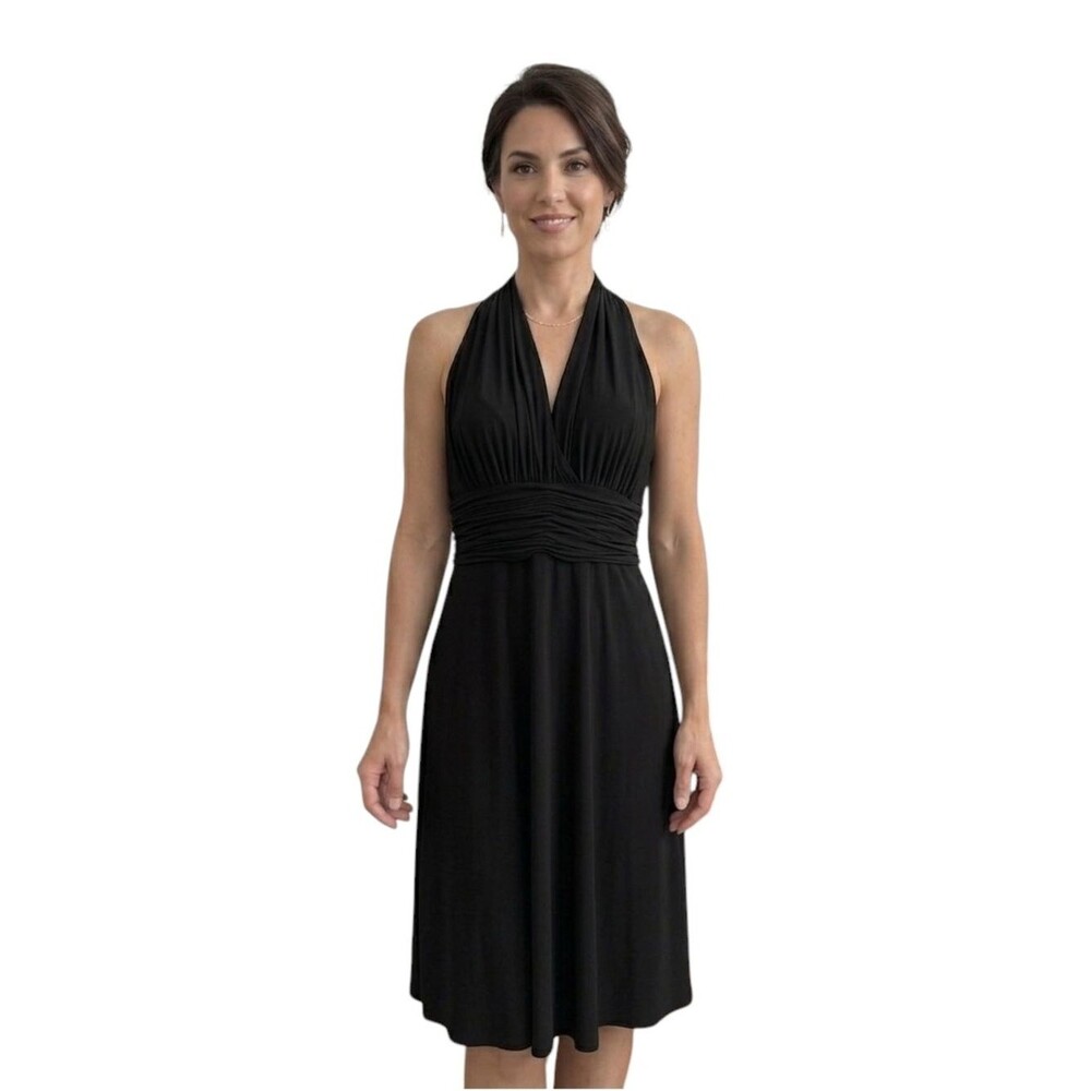 Joneswear Black Sleeveless MIDI Cocktail Dress
